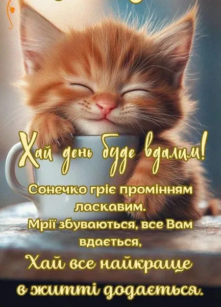Картинка листівка доброго ранку